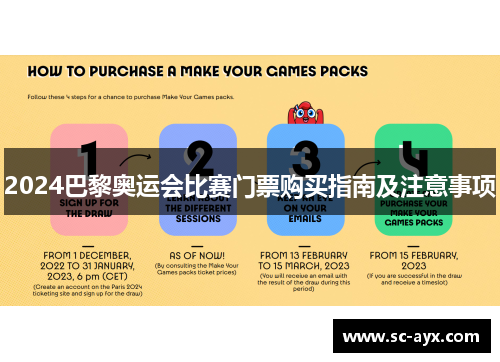 2024巴黎奥运会比赛门票购买指南及注意事项